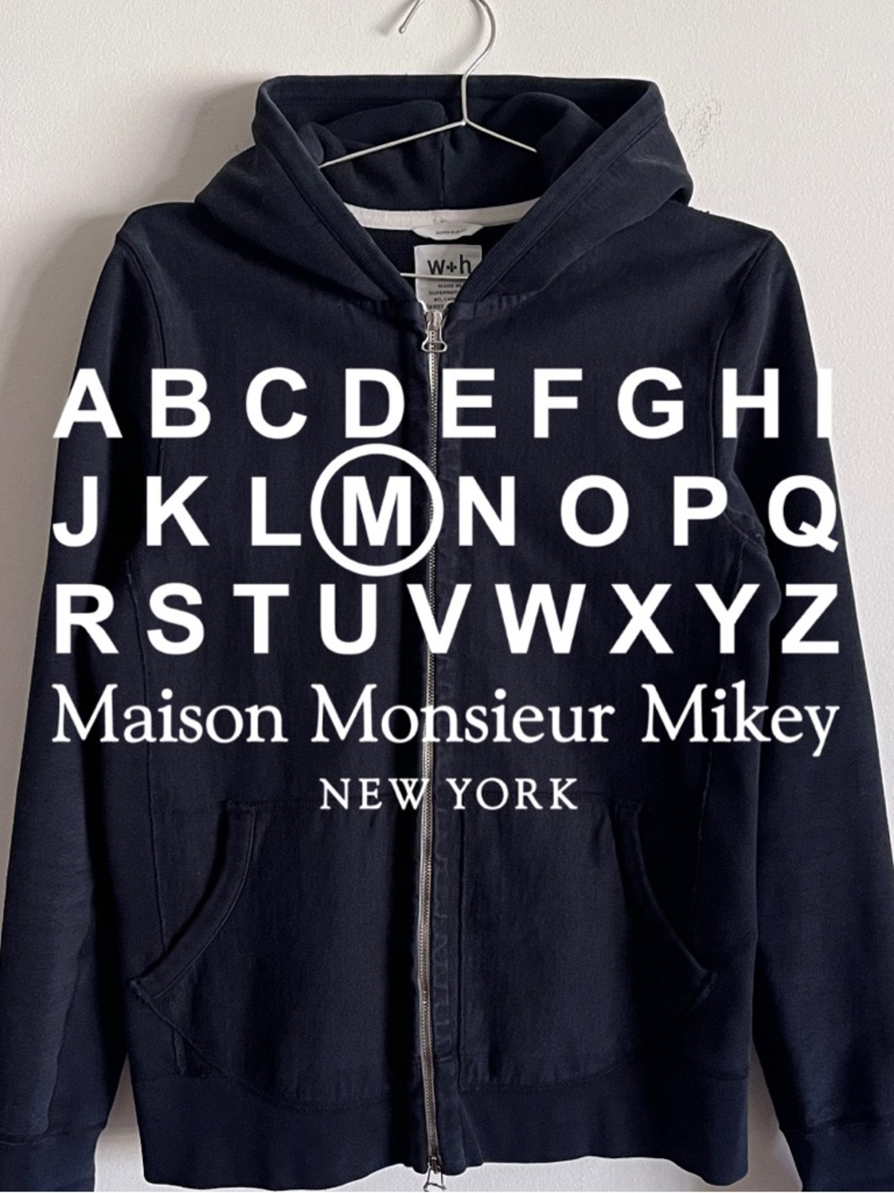 Wings + Horns Zip-Up Hoodie - M